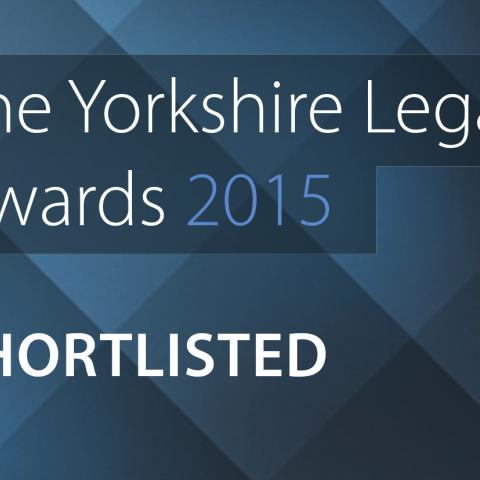 Bond Dickinson shortlisted in Yorkshire Legal Awards 2015